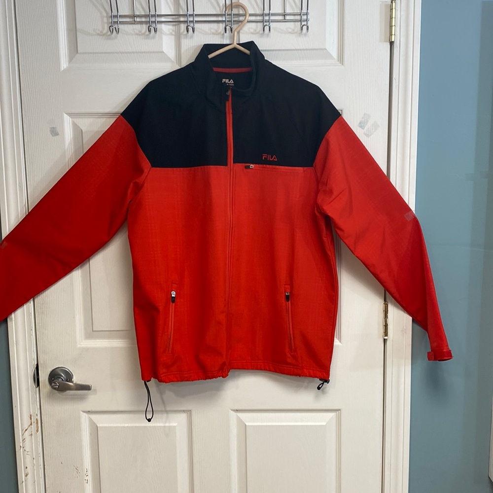 Bright Red Fila Jacket